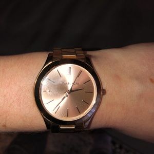 Rose gold Michael Kors watch